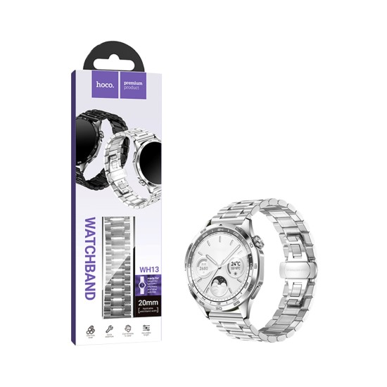 Hoco Steel Strips Bracelet WH13 Grand Series 22mm Silver